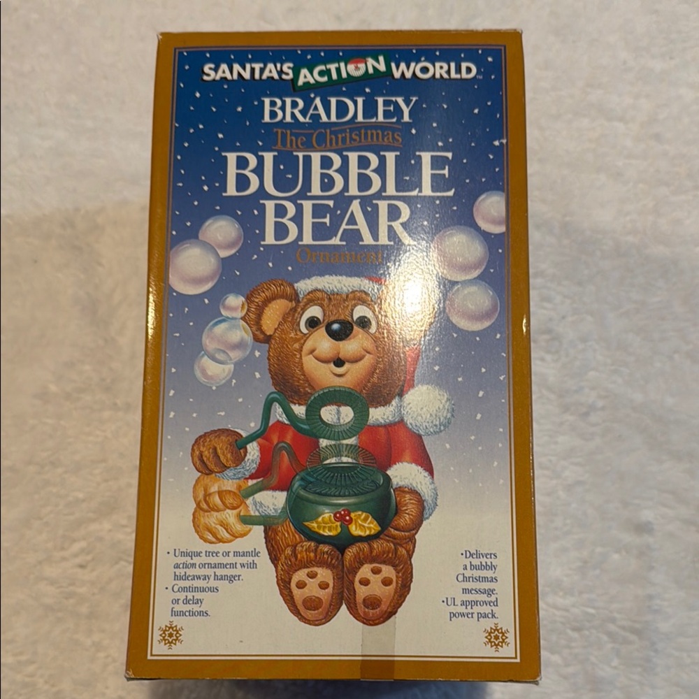 Bradley The Christmas Bubble Bear Ornament